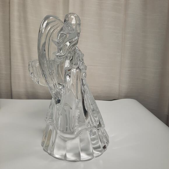 Vintage ST. GEORGE Holiday Elegance 24% Lead Crystal Angel Candlestick Holder - Picture 13 of 13